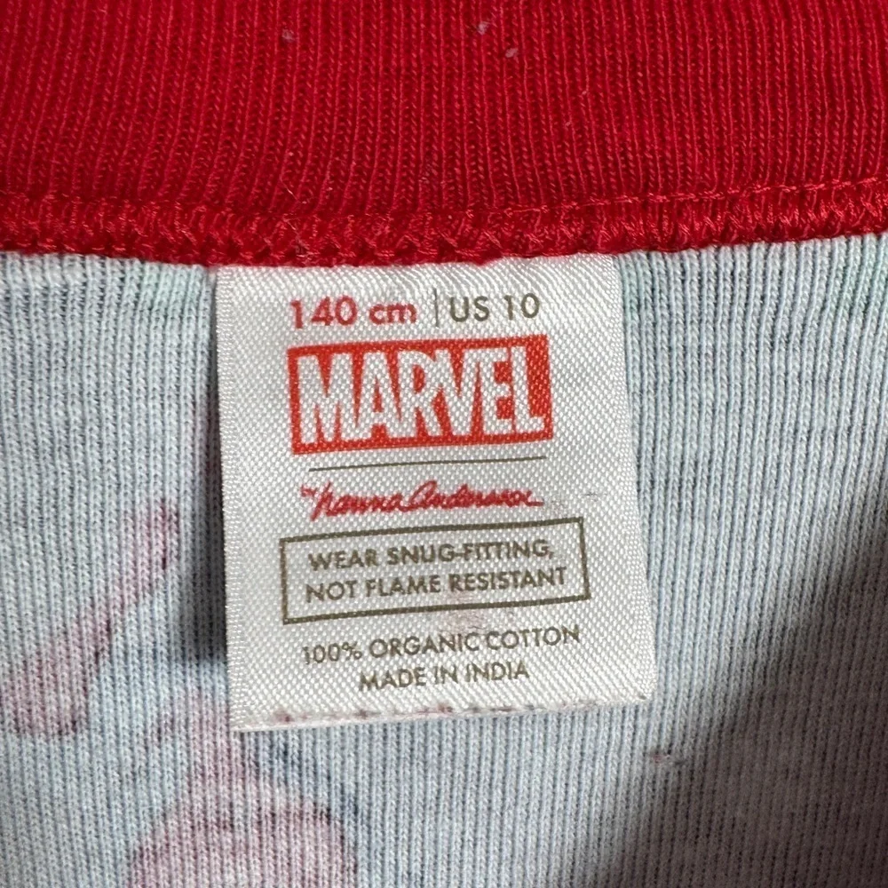 Hanna Andersson x Marvel Christmas Long John Pajama Set, Size 10